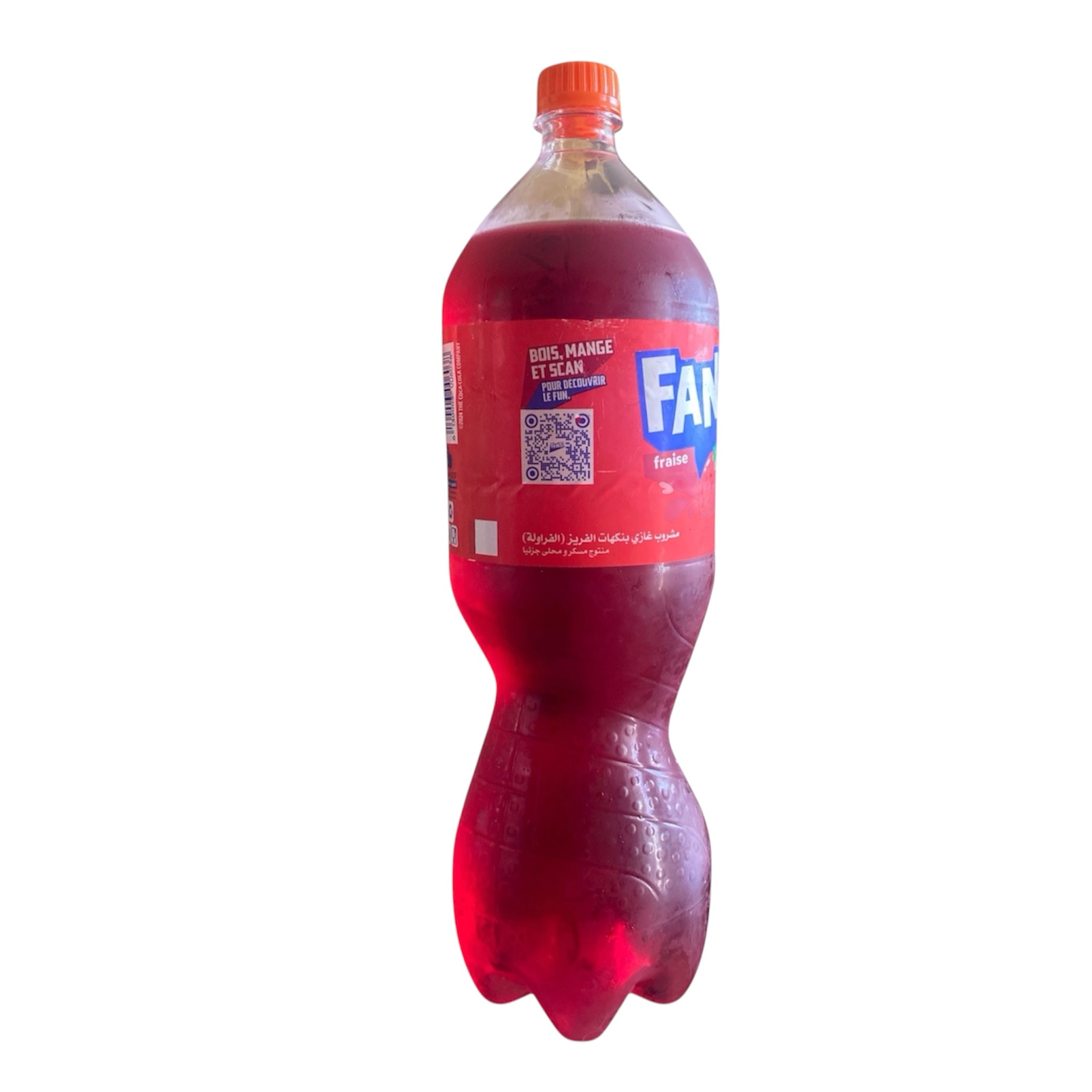 Fanta Algérie, Saveur Fraise, Boisson Gazeuse Rafraîchissante, 2L, pack minimum de 4 bouteilles