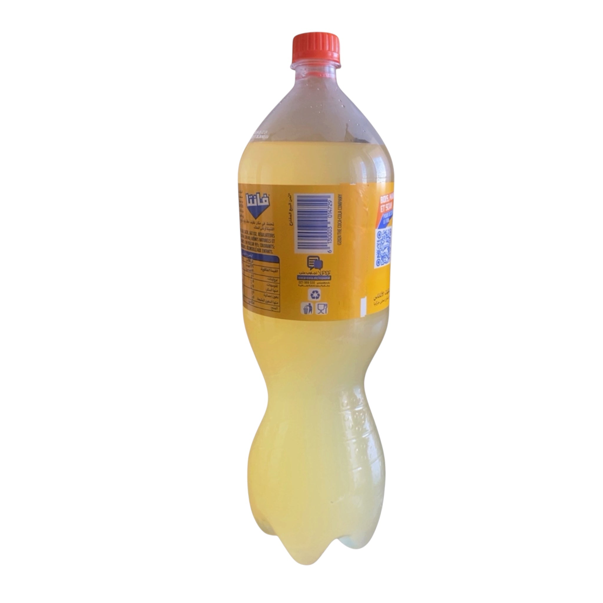 Fanta Algérie, Saveur Ananas, Boisson Gazeuse Rafraîchissante, 2L, pack minimum de 4 bouteilles