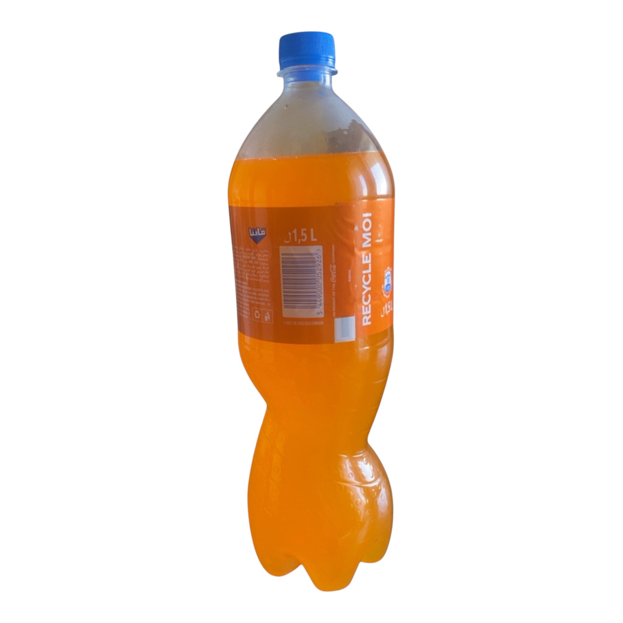 Fanta Tunisie, Saveur Orange, Boisson Gazeuse Rafraîchissante, 1L5, pack minimum de 5 bouteilles