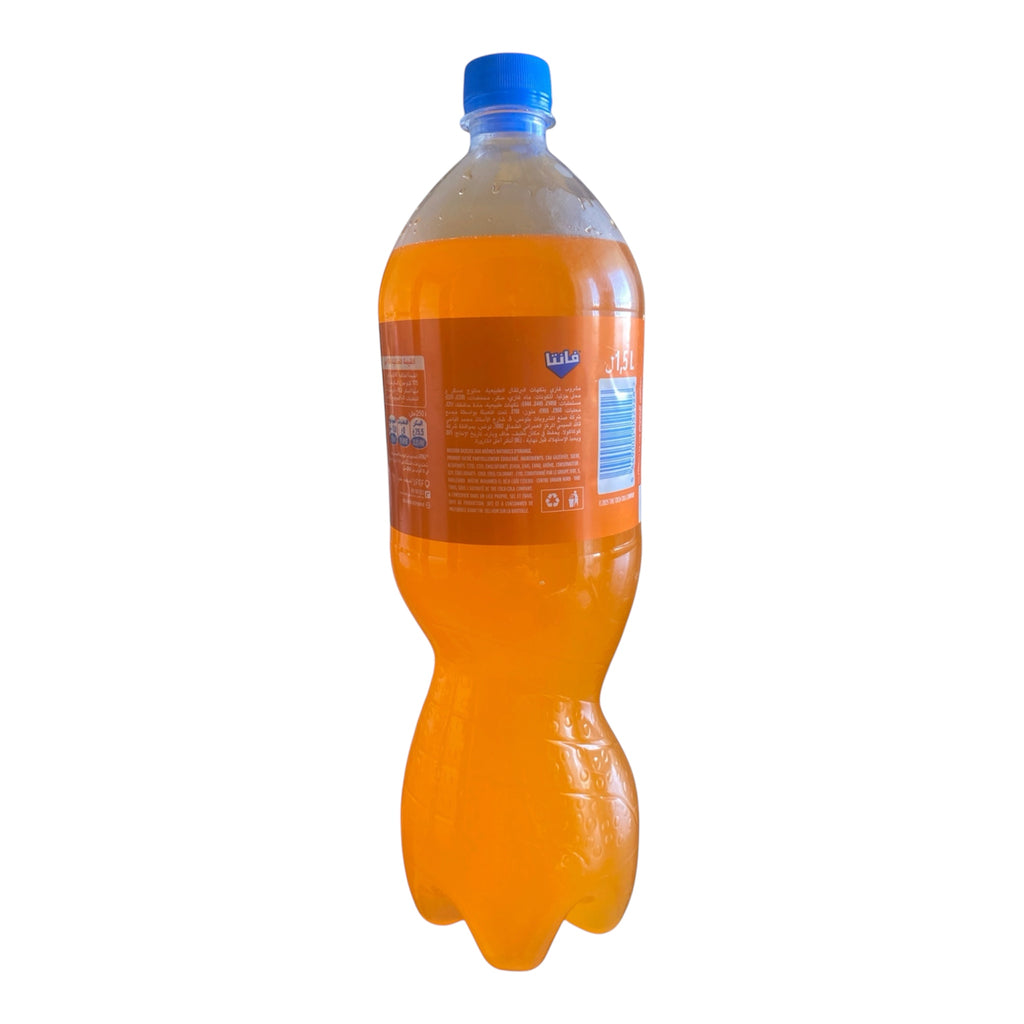 Fanta Tunisie, Saveur Orange, Boisson Gazeuse Rafraîchissante, 1L5, pack minimum de 5 bouteilles