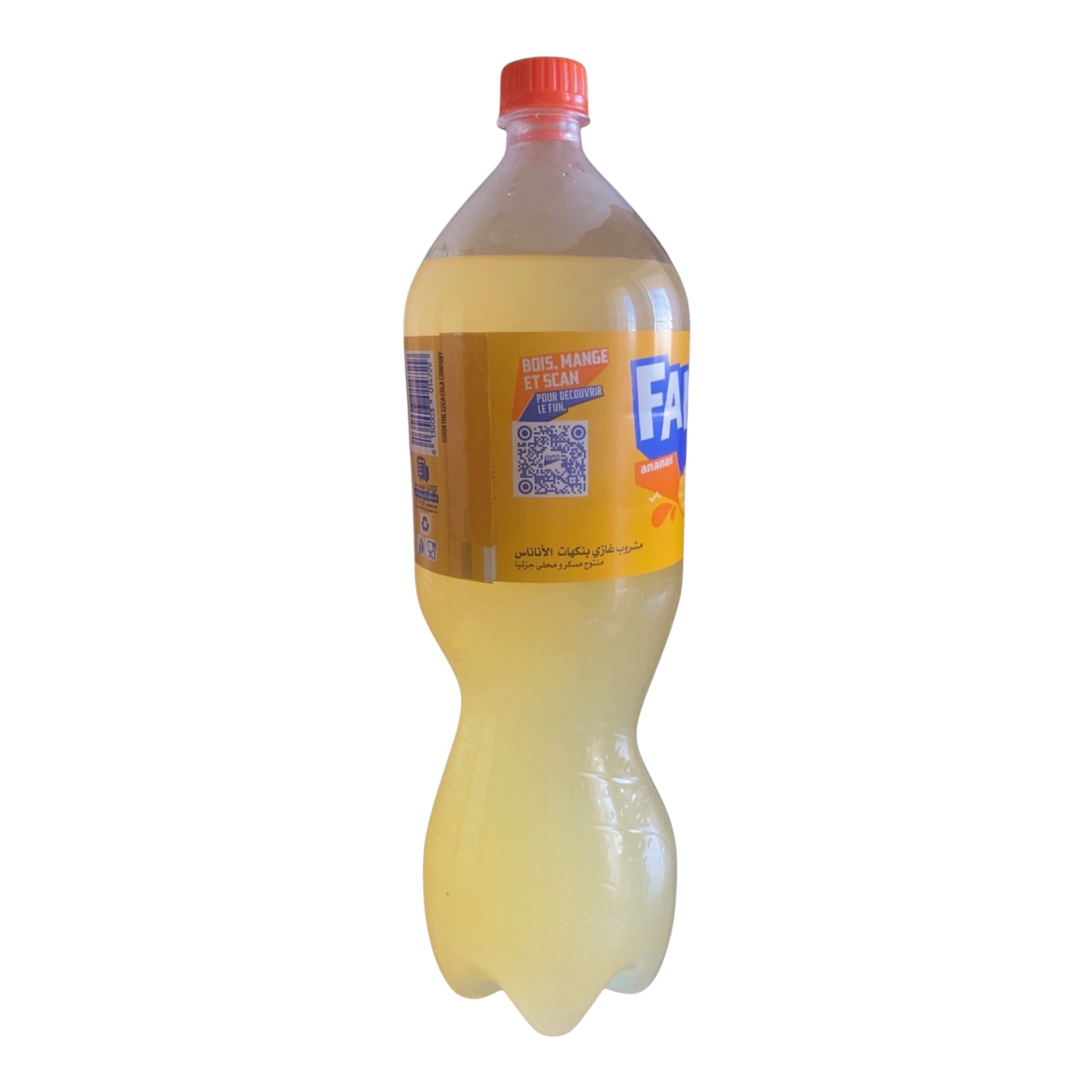 Fanta Algérie, Saveur Ananas, Boisson Gazeuse Rafraîchissante, 2L, pack minimum de 4 bouteilles